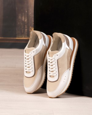 Vigoro Beige blanc Cuir